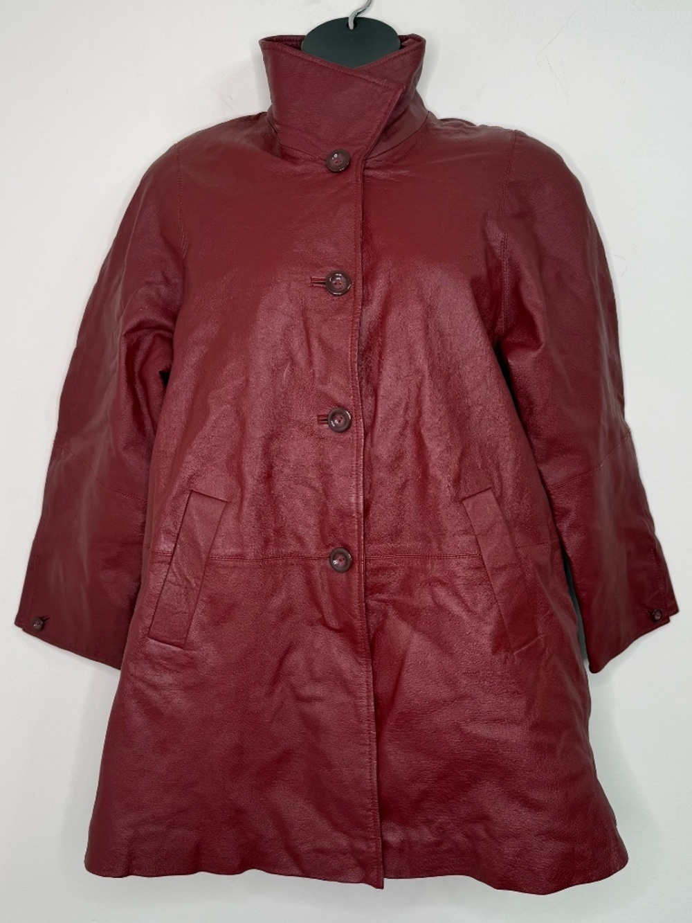 AMALFI LEATHER COAT SIZE M